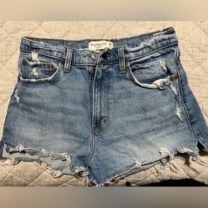 Abercrombie & Fitch curve love denim shorts